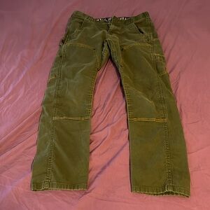 Dovetail Workwear maven x moss green canvas work pants, size 6 short